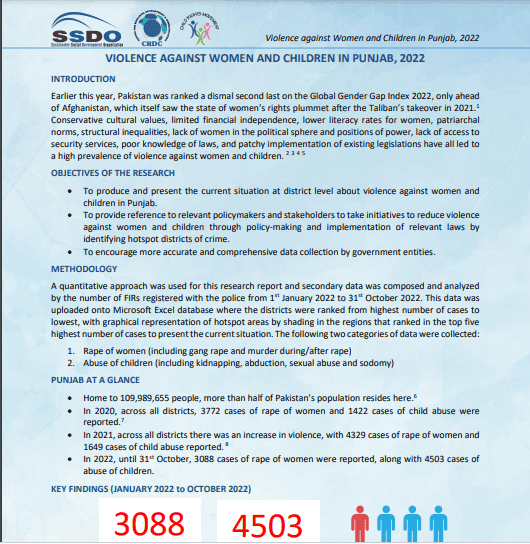Violence against women and children -Jan-Oct 2022