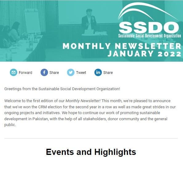 MONTHLY NEWSLETTER JAN-2022