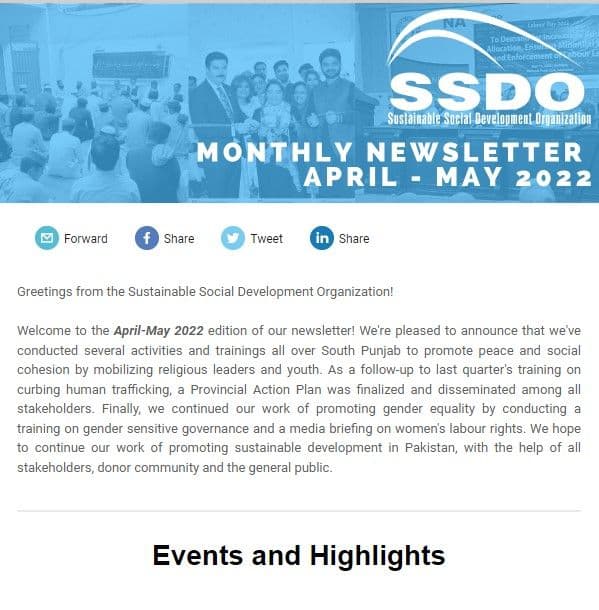 MONTHLY NEWSLETTER APRIL-MAY 2022