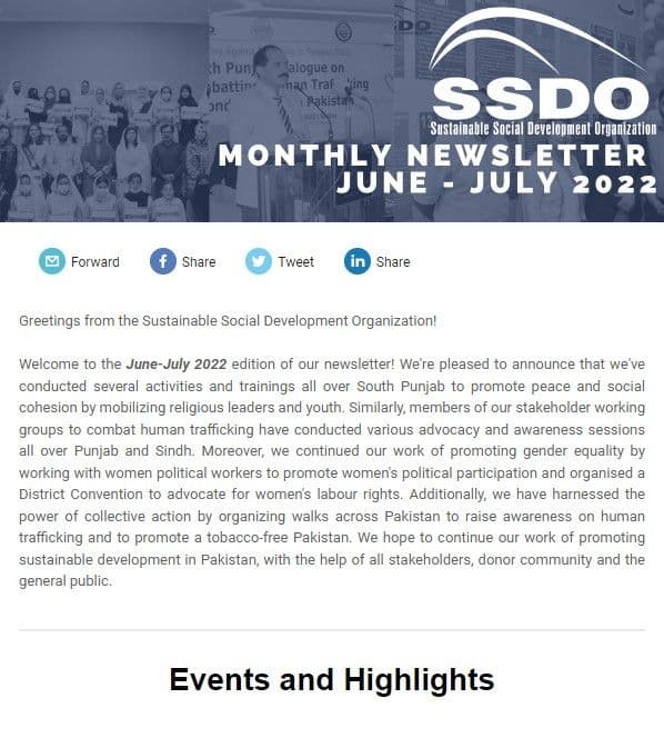 MONTHLY NEWSLETTER JUNE-JULY 2022