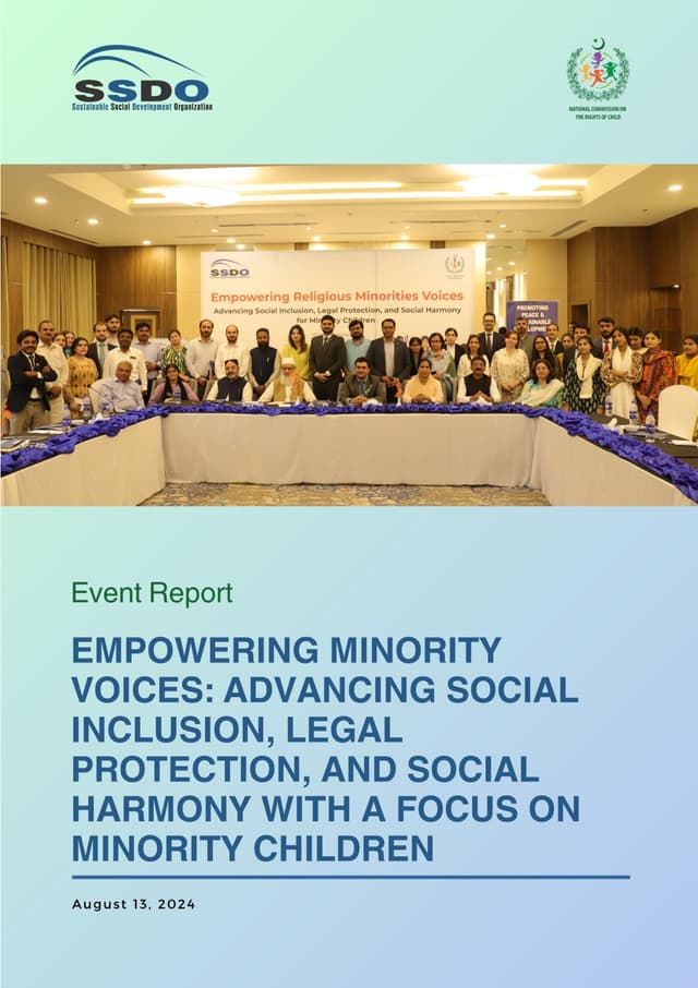 Empowering Minority Voices: Advancing Social Inclusion, Legal Protection, and Social Harmony with a Focus on Minority Children